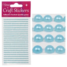 Oaktree Eleganza Pearl Stickers - Blue - One Size (UTSG32401)