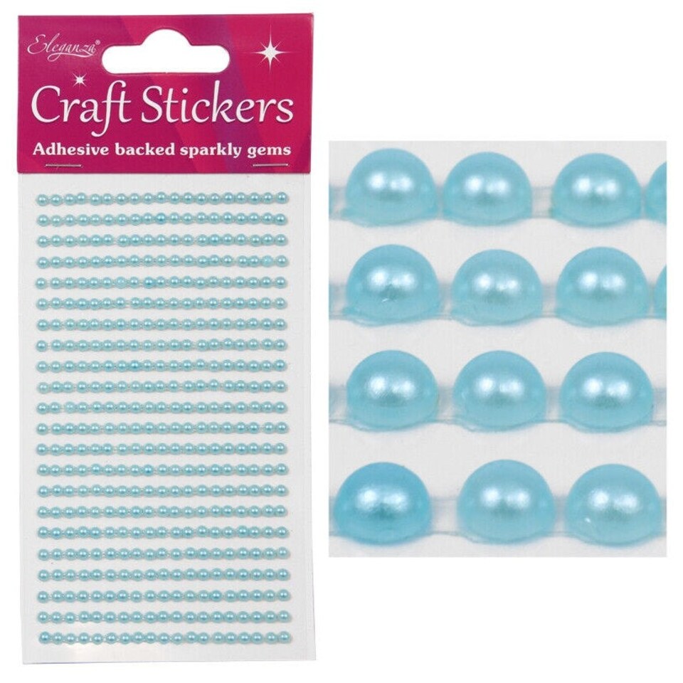 Oaktree Eleganza Pearl Stickers - Blue - One Size (UTSG32401)