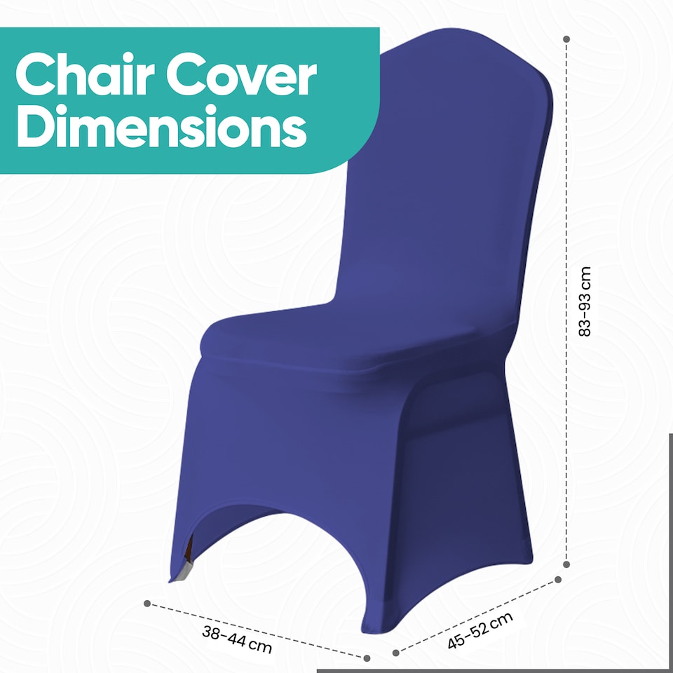 image 1 of Chair Cover Spandex Polyester Stretch Fabric Dining Slipcovers - 10pcs