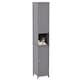 image 10 of Bath Vida Priano 2 Door Tall Bathroom Freestanding Storage Cabinet, Grey