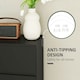 image 5 of HOMCOM Bedroom Chest of Drawers, 4 Drawers Dresser, Drawer Unit, Black