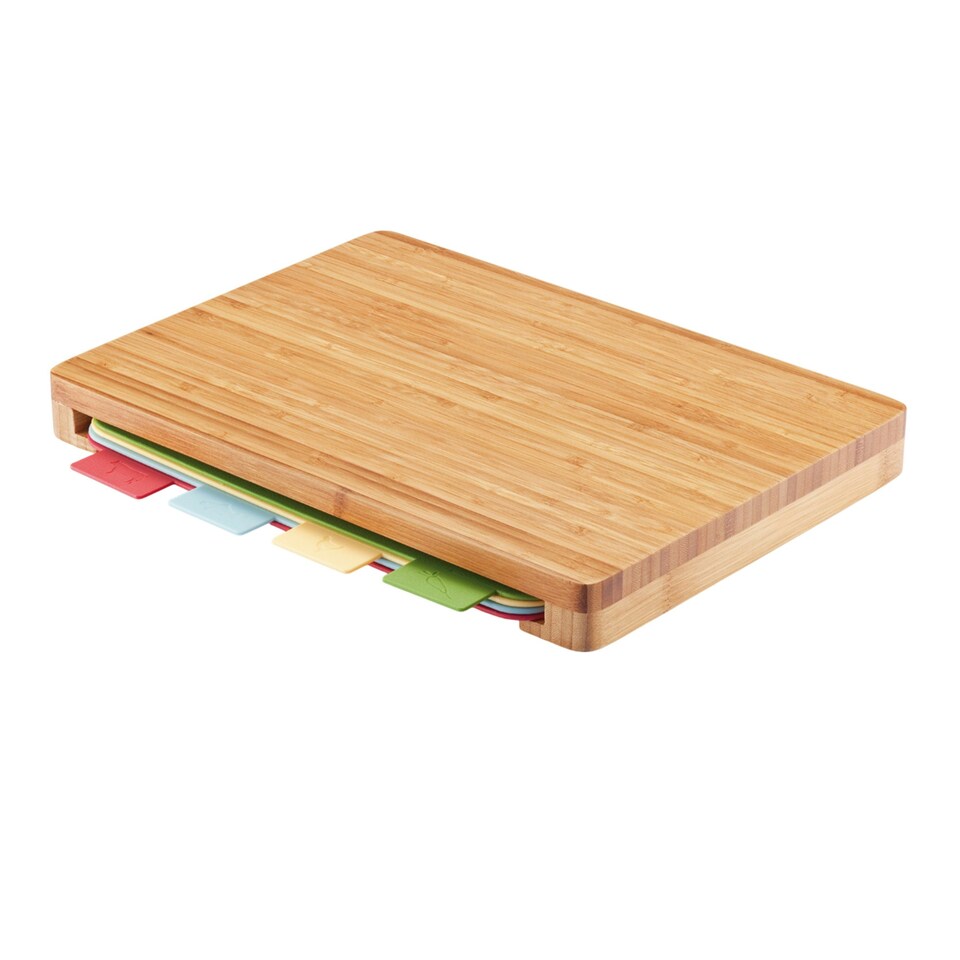 image 1 of XD Collection Bamboo Chopping Board (Pack of 4) - Brown - One Size | Brown
