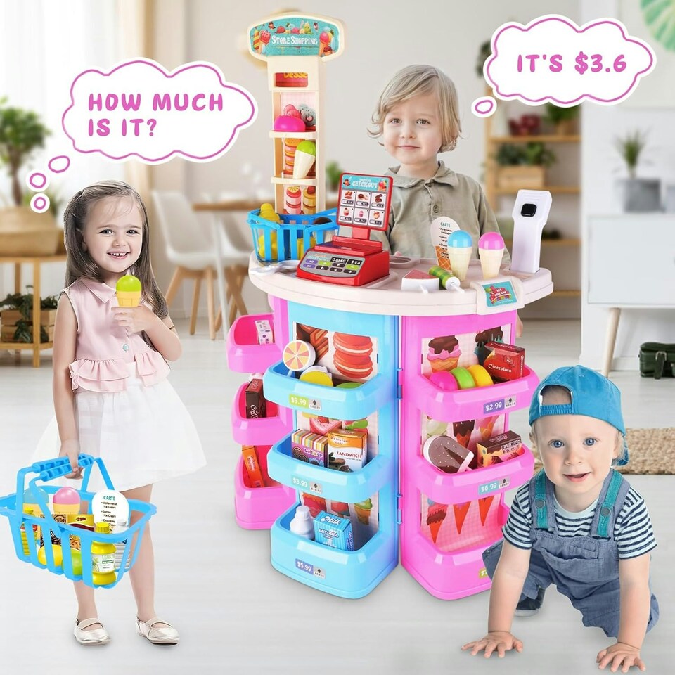 image 1 of Grocery Shops Shopping House Market Playset