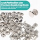 image 4 of 5mm Silver Double Cap Brass Rivets Metal Studs ,DIY Projects - 100Pcs