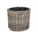 image 2 of Set of 2 Rattan Round Planter with Plastic Lining
