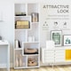 image 4 of HOMCOM Multipurpose 8-Grid Bookshelf Decorative Shelf, Bathroom, Kitchen White