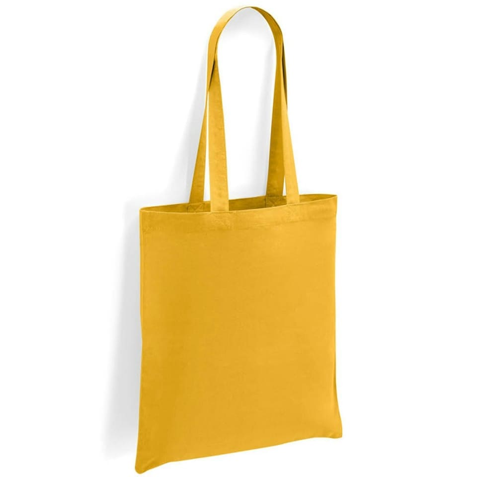 Brand Lab Cotton Long Handle 10L Tote Bag - Mustard Yellow - One Size Yellow