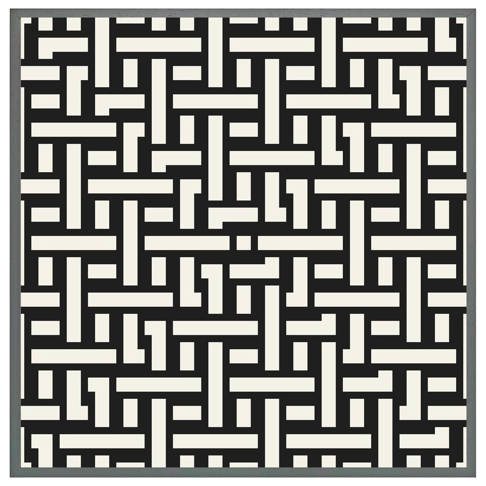 image 1 of Woven pattern (Picture Frame) Brown | L