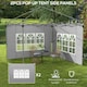 image 3 of Outsunny Gazebo Side Panels for 3x3(m) or 3x4m Pop Up Gazebo, 2 Pack, Black
