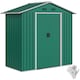 image 1 of Outsunny 6.5 x 3.5ft Metal Garden Shed, Outdoor Storage Shed for Tool Organization with Double Sliding Doors and 4 Vents for Garden, Patio, Green