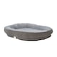 image 3 of Living and Home Washable Bolster Pet Bed with Removable Cover for Cats & Dog | Multi | Grey | M