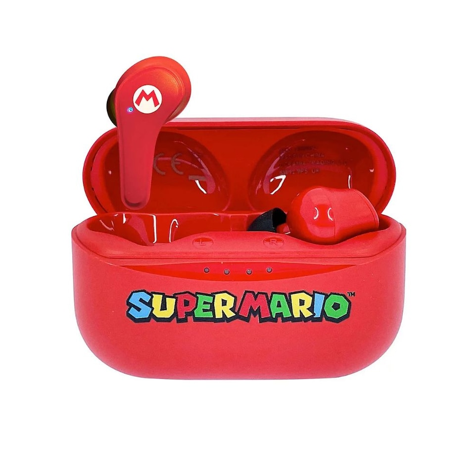 image 1 of OTL Super Mario Red Slide Open TWS Earphones