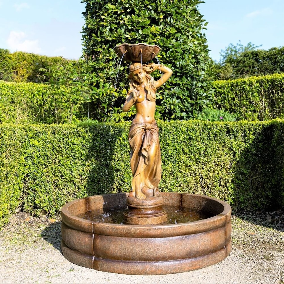 image 1 of Naiades Figurine & Surround Water Feature 119cm