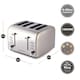image 9 of Hamilton Beach Rise Polished Kettle & 4 Slice Toaster Set
