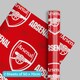 image 1 of Arsenal FC 2 Sheets & 2 Tags Gift Wrap