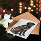 image 4 of Greeting Card Floral Pattern Black Labrador Dog Lover Design Birthday
