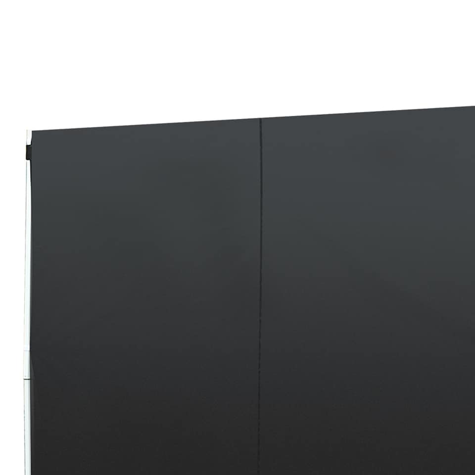 image 1 of Outsunny Gazebo Replacement Exchangeable Wall Panels w/ Window, Black