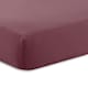 image 1 of Percale 10" Fitted Sheet 180 Thread Count - Plum - Double