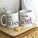 image 5 of Personalised The Real Boss Mug Set White