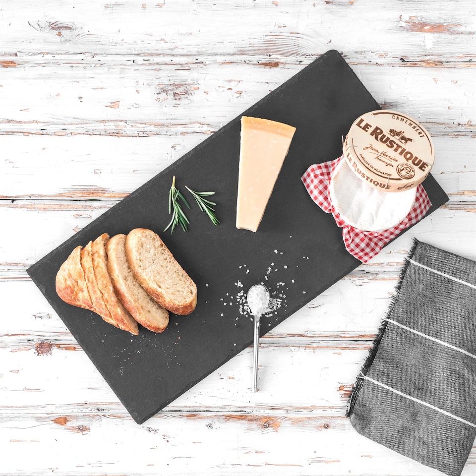 image 1 of Argon Tableware Modular Slate Table Runner - 150 x 25cm | Grey | Grey