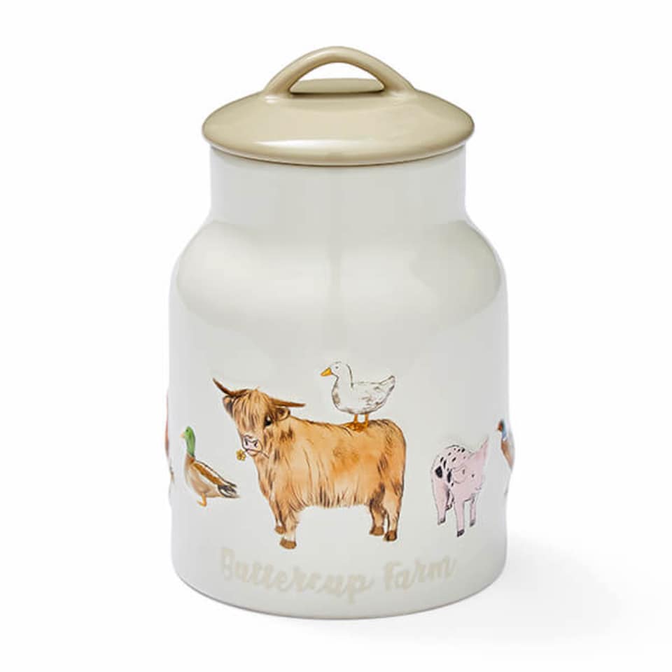 image 1 of Cooksmart Buttercup Farm Ceramic Large Canister