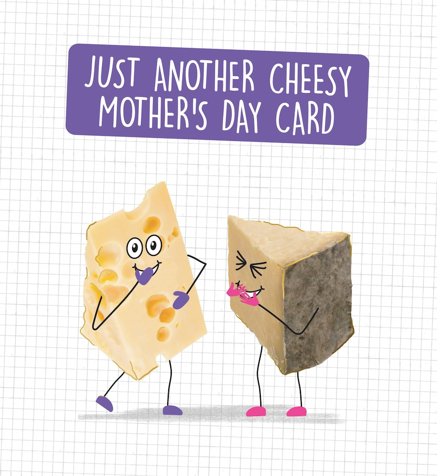 image 1 of Another Cheesy Mother's Day Card - Funny Cartoon Mother's Day Card