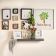 image 7 of Nicola Spring 8 x 8" Photo Frame - Light Wood/White Mount - 3D Photo Frame Picture Frame Box Portrait Display Case (22.5 x 22.5cm)