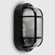 image 1 of ValueLights Carnforth Bulkhead light Matte Black Bulkhead Light and E27 Candle LED 4W Warm White 3000K Bulb Black