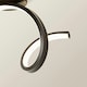 image 4 of ValueLights Infinity Black Single Twist Integrated LED Wall Light