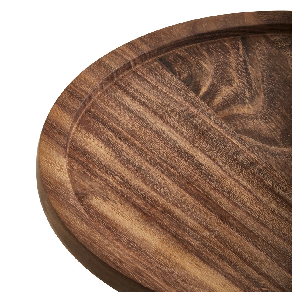 image 1 of Rosi Small Sheesham Wood Shallow Salad Bowl