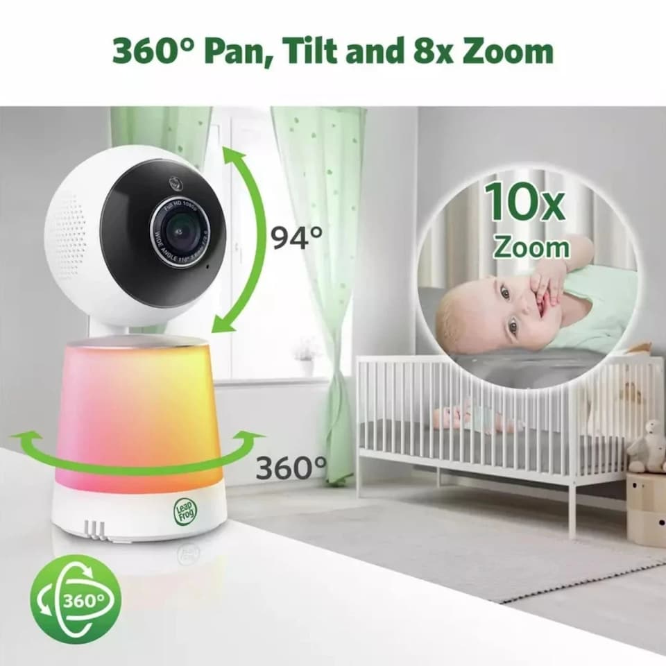 image 1 of LeapFrog LF4915HD 5" Wi-Fi HD Pan & Tilt Baby Monitor