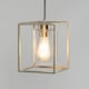 image 3 of BHS Hardy Cage Ceiling Pendant with Bubble Glass Shade | Silver | Satin Nickel | 1