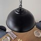 image 5 of Colman 1 Light Dome Ceiling Pendant Matt Black, Gold Leaf, E27