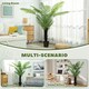 image 4 of HOMCOM 175cm Artificial Areca Palm Tree with PE Leaves and Flocked Soil Green | One Size