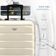image 4 of 55x40x20cm Ryanair (Priority) TUI, Carry on Cabin Suitcase Hard Shell Approved for 60+ Airlines Cream | Cream/Black | Cabin Bag