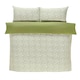 image 1 of Pebbles Polyester Duvet Cover Set with Pillowcase Green | King