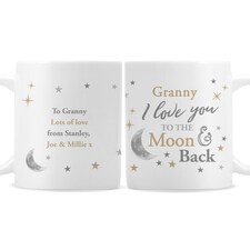 Personalised To the Moon and Back... Mug | White | 1