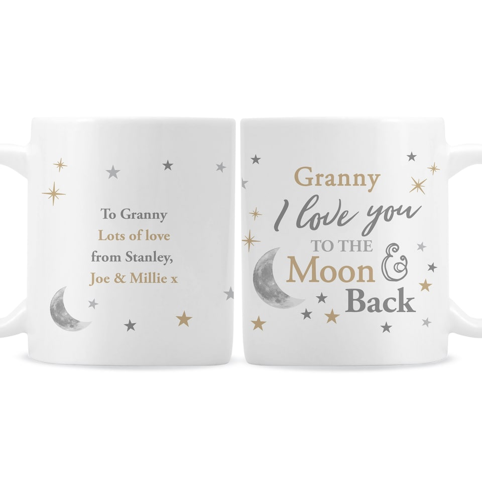 image 1 of Personalised To the Moon and Back... Mug | White | 1