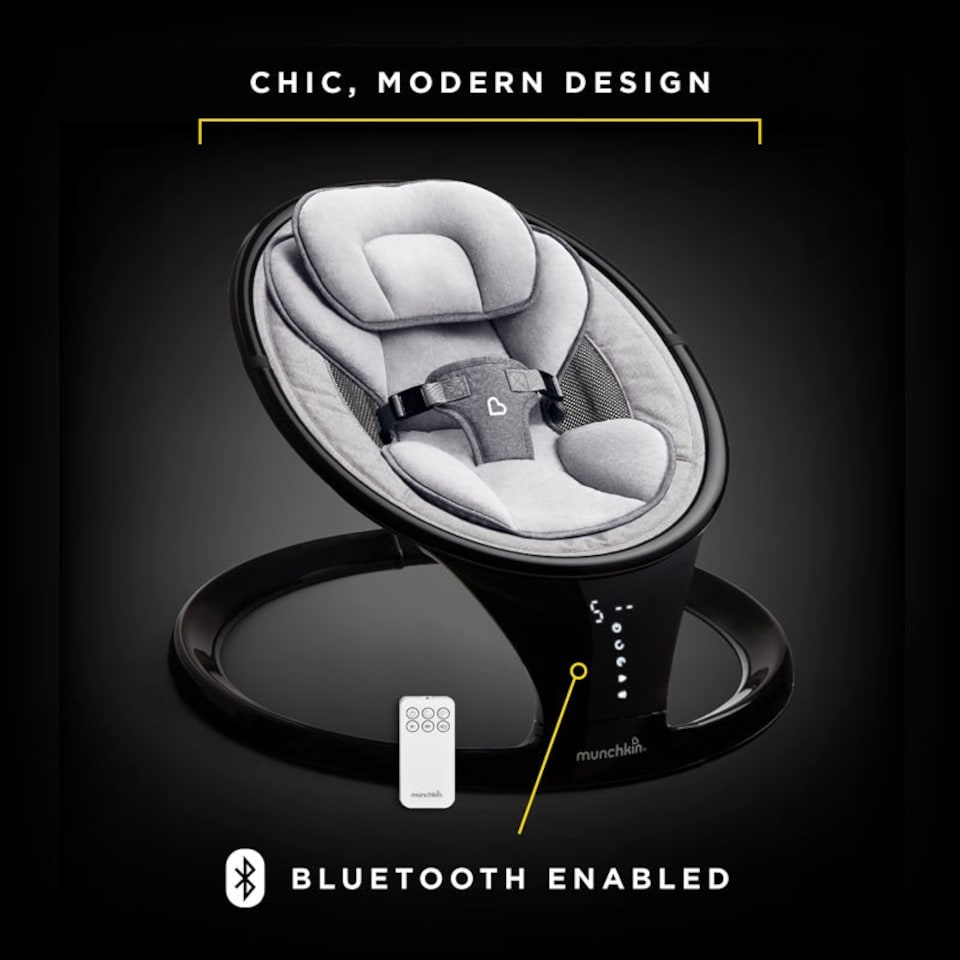 image 1 of Munchkin Baby Swing Black