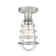 image 1 of Quoizel Mixon Semi Flush Ceiling Light Brushed Nickel