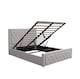 image 6 of Ottoman Storage Gaslift Bed 4ft Small Double Grey Velvet Bedroom Furniture