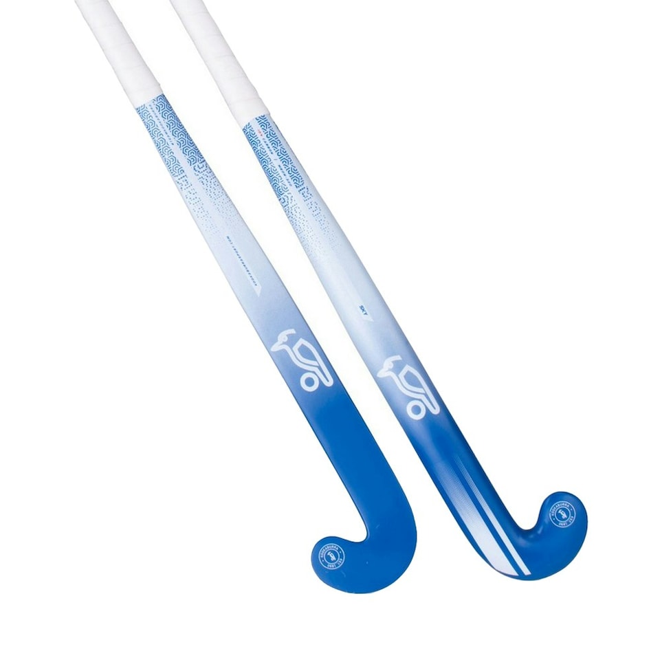 image 1 of Kookaburra Sky M-Bow Field Hockey Stick - Light Blue/White - 34in