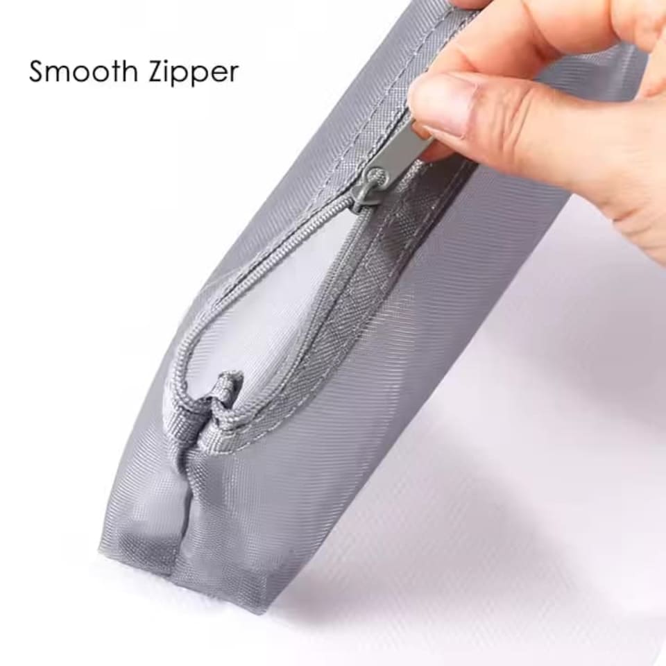 image 1 of Single Multipurpose Nylon Net Yarn Student Pencil Case | Multi