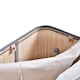 image 8 of HOMCOM 100L Natural Wood Laundry Basket A Compartment w Flip Lid Removable Lining Handles Board Base Foldable Durable Water-Resistant Dirty Clothes Storage Home Organisation Grey