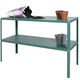 image 4 of Lacewing Twinpack Traditional 2 Tier Greenhouse Staging Shelving Bench in Green 119cm