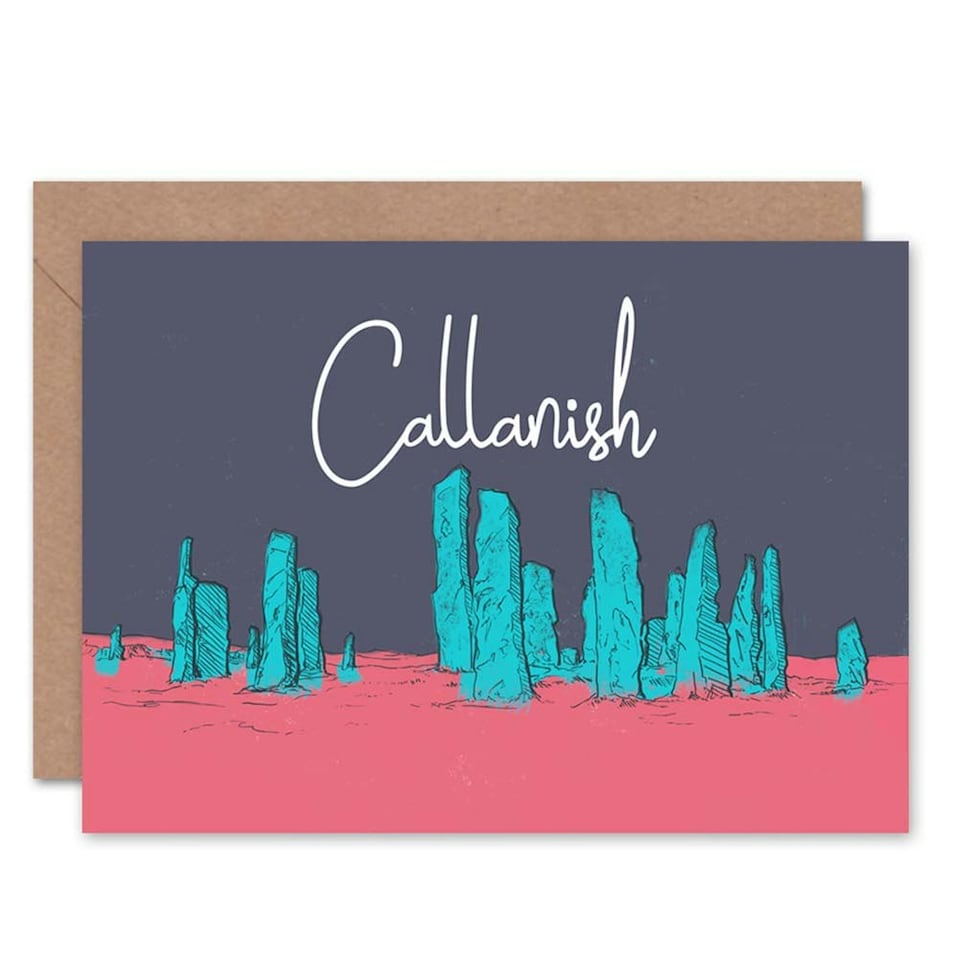 image 1 of Callanish Standing Stones Lewis Hebrides Scottish Scotland Card