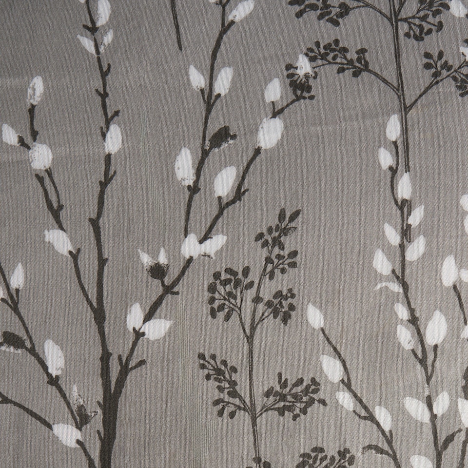 image 1 of OHS Willow Print Reversible Duvet Quilt Cover and Pillowcase Set, King - Grey