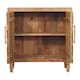 image 6 of Artisan Furniture Solid Wood Cadiz Carved Block Storage Cabinet