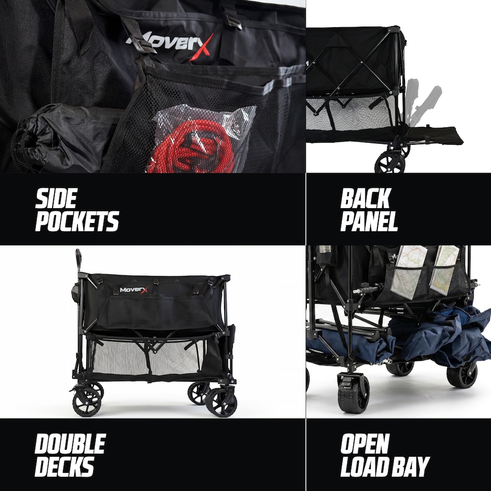 image 1 of MoverX 300L/200kg Double Decker Trolley / Festival Wagon