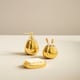 image 3 of Interiors by Premier Dolomite Gold 3 Piece Bathroom Set, Ceramic Bath Accessories Set, Lotion Dispenser, Tumbler, And Soap Dish